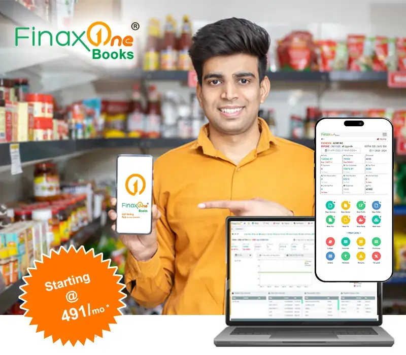 FinaxOne Books Accounting | GST Invoice | Sales | Purchase | Quotes | Orders | Stock Inventory | TDS |  GST Return 
